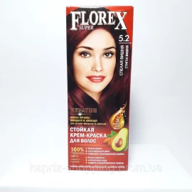 Florex super plaukų dažai 5.2 / vyšnia
