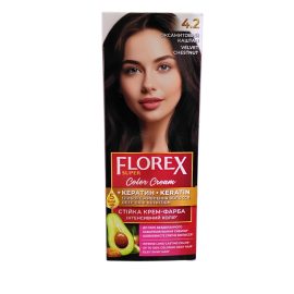 Florex super plaukų dažai 4.2 / aksominis kaštonas
